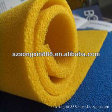 Yellow color silicone sponge sheet